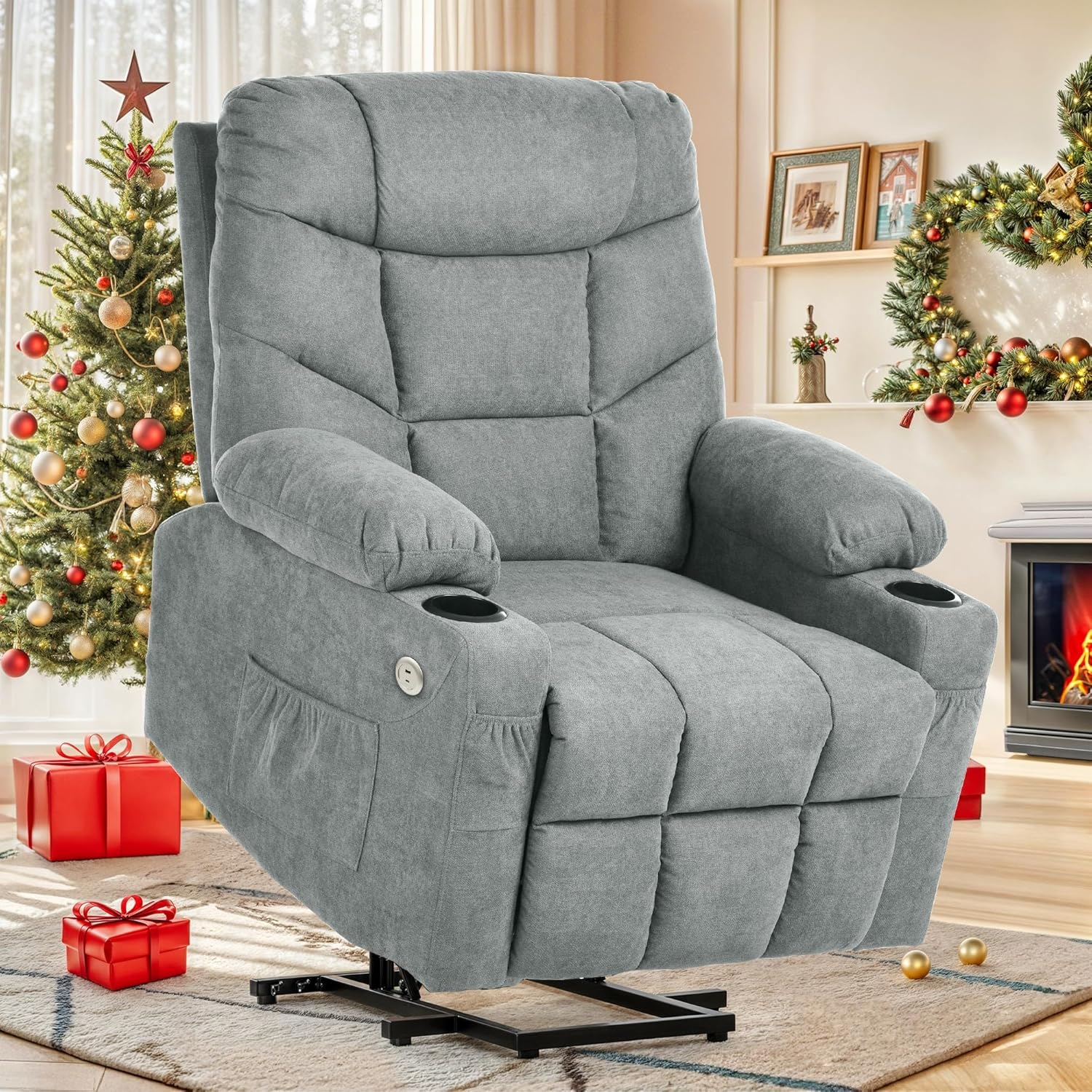 YITAHOME Electric Power Lift Massage Recliner - Comfort & Convenience