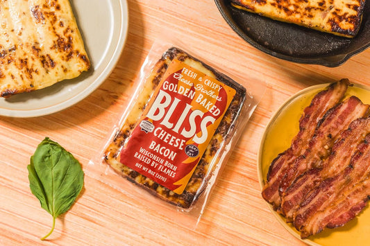 Bacon Baked Bliss Cheese - Delicious Heat & Eat Snack Option