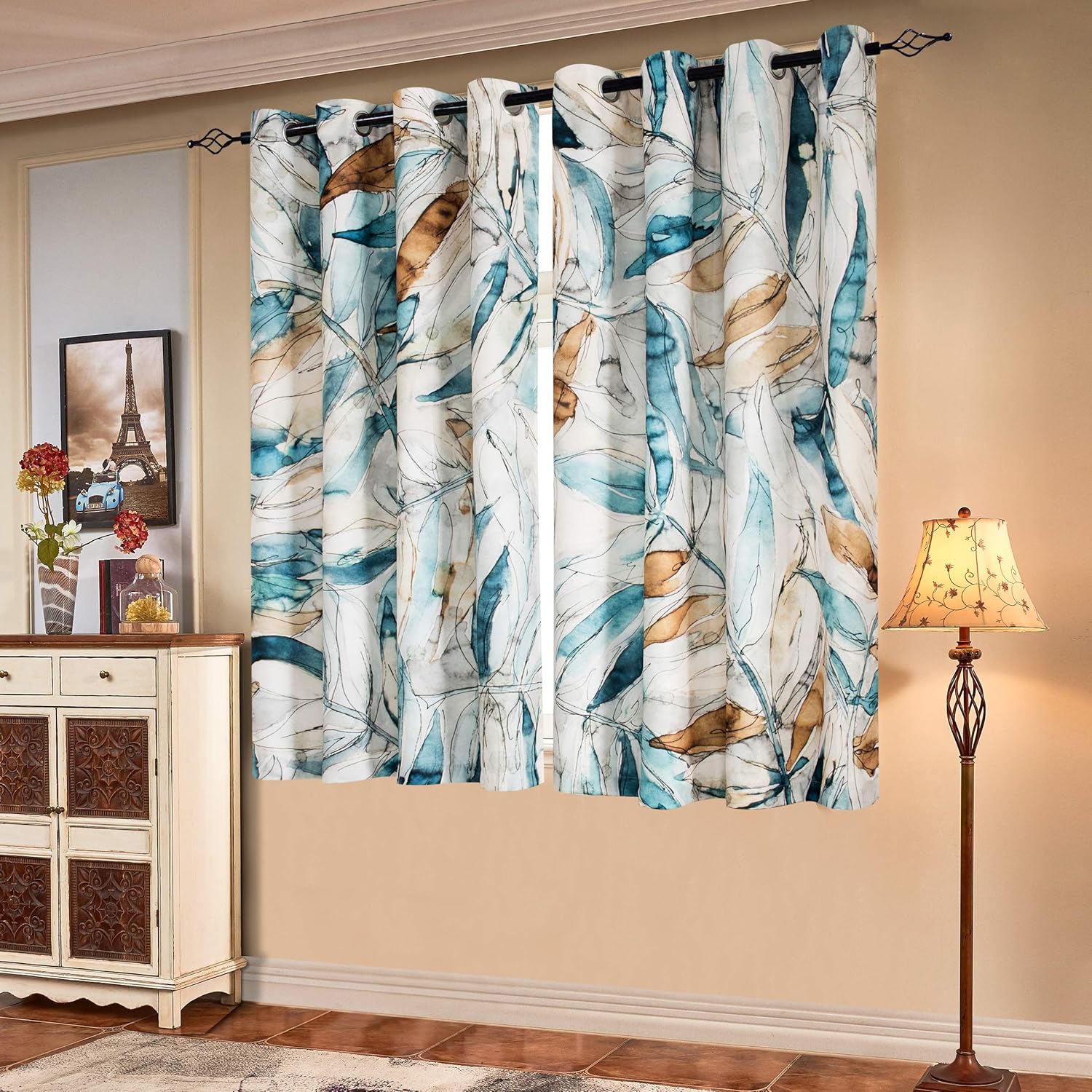 SUBRTEX Light Filtering Curtains for Vibrant Room Decor