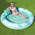 SLOOSH Inflatable Tanning Pool Lounger Float - Large Sunbathing Bed