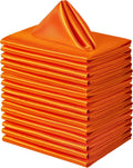 100 Pack Square Satin Dinner Napkins 20x20 in - Silky Soft Table Linen