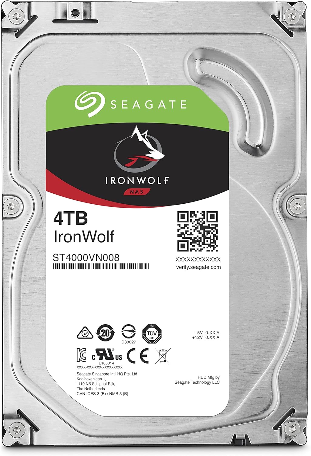 Seagate IronWolf 4TB NAS HDD - Reliable RAID Storage