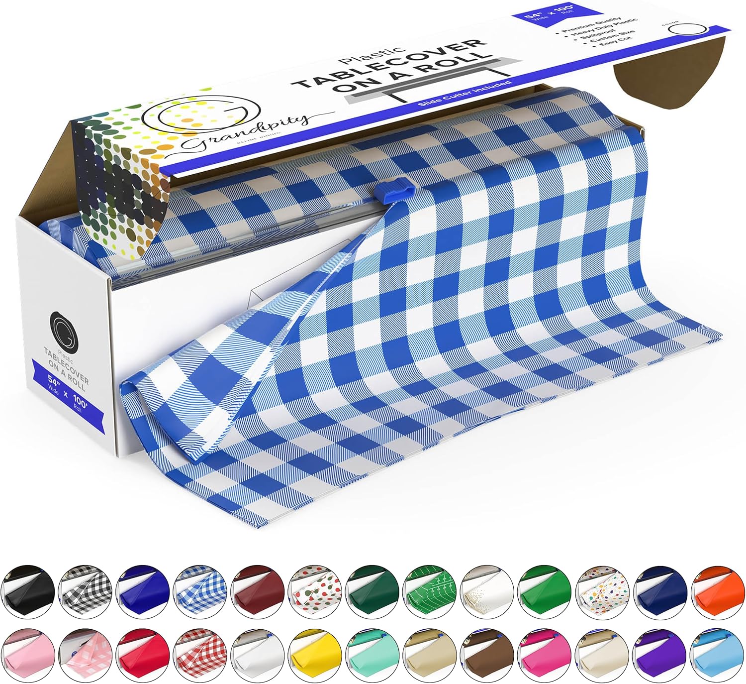 Premium Disposable Plastic Picnic Tablecloth Roll for Any Event