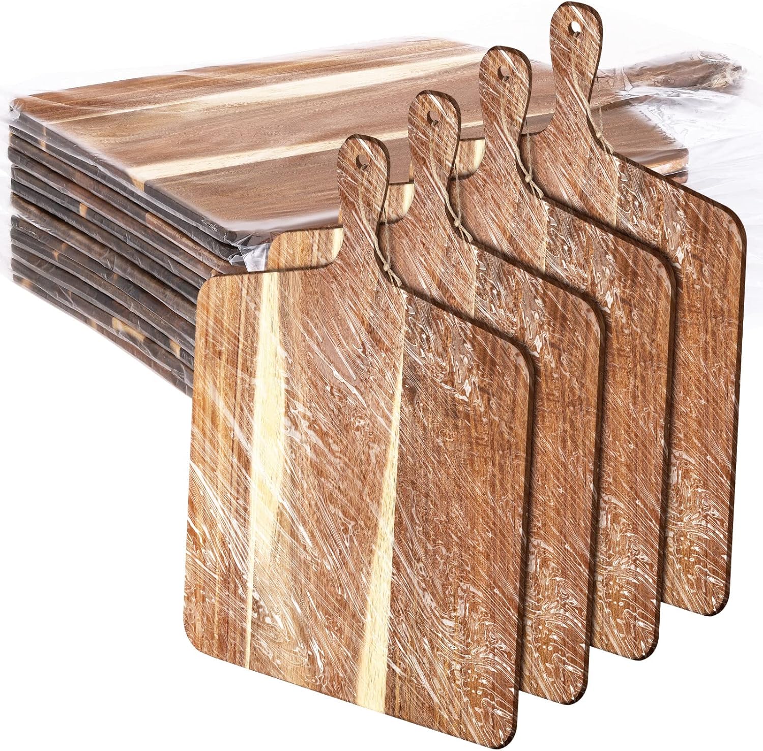 Wooden Cutting Board Set with Handles for Kitchen Use