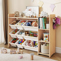 Kids Toy Storage Organizer with 3 Tiers and 9 Bins - Neat Nursery
