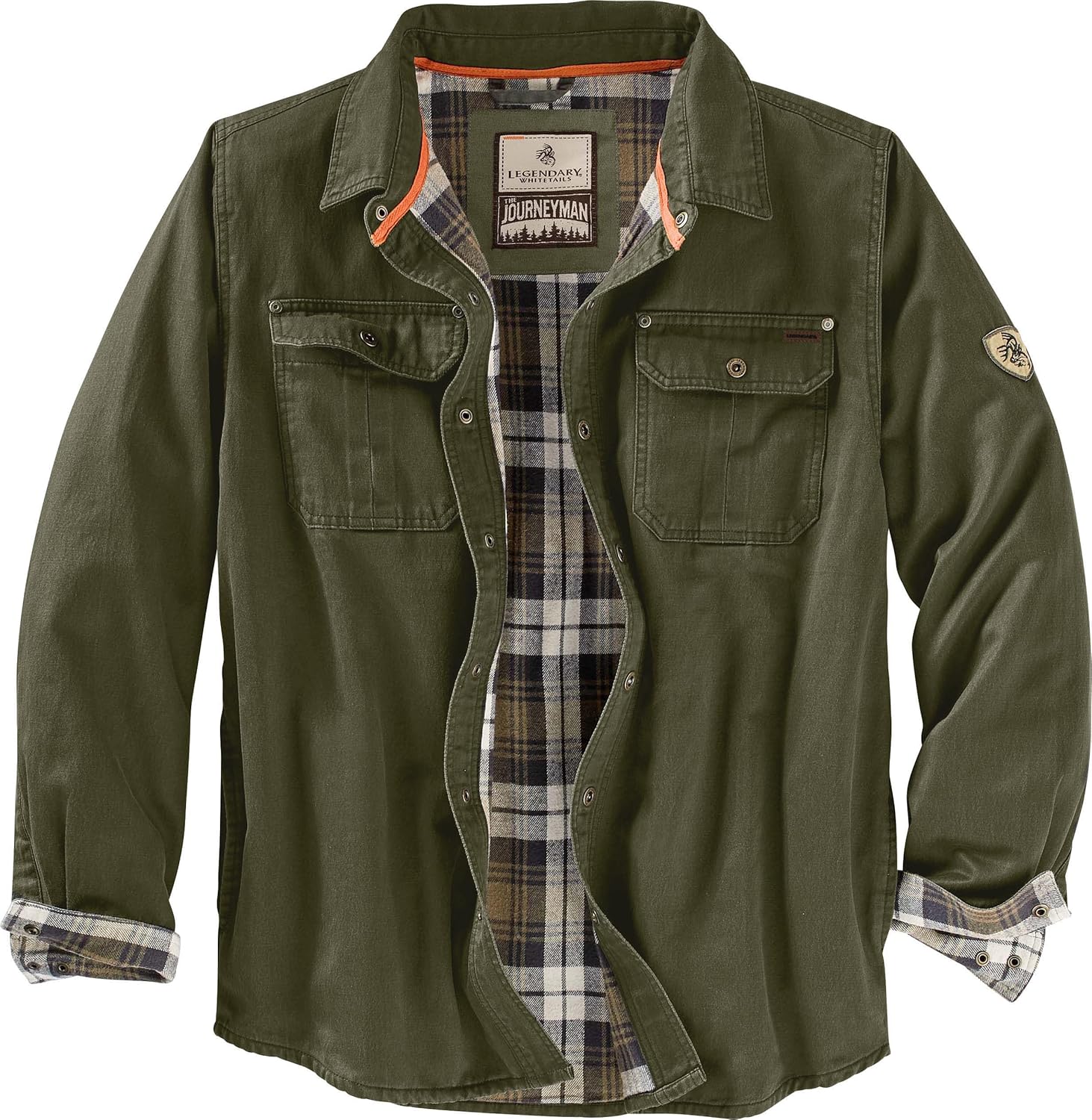 Legendary Whitetails Flannel Lined Shirt Jacket for Men