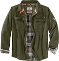 Legendary Whitetails Men's Flannel Lined Shirt Jacket Waxed