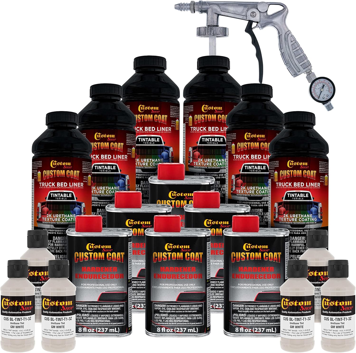 Custom Coat Urethane Spray-On Truck Bed Liner Kit for Durability