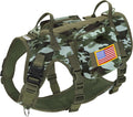 Tactical Dog Harness Medium to Large - No Pull, MOLLE Pack Bundle