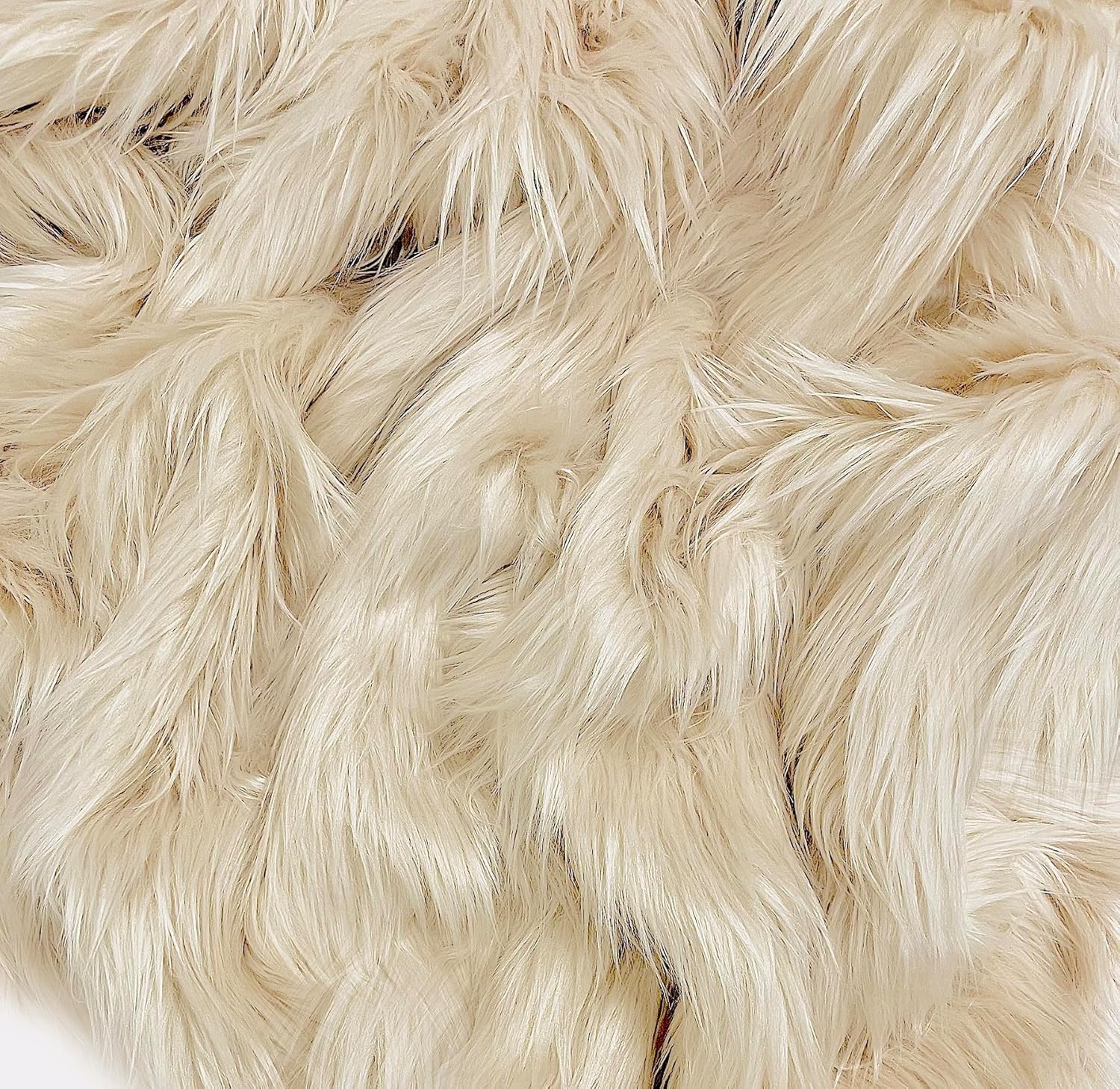 EOVEA Shaggy Faux Fur Fabric 60 Wide for Crafts & Decor
