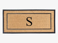 Large 24x48 Coir and Rubber Monogrammed Doormat - Thick Durable