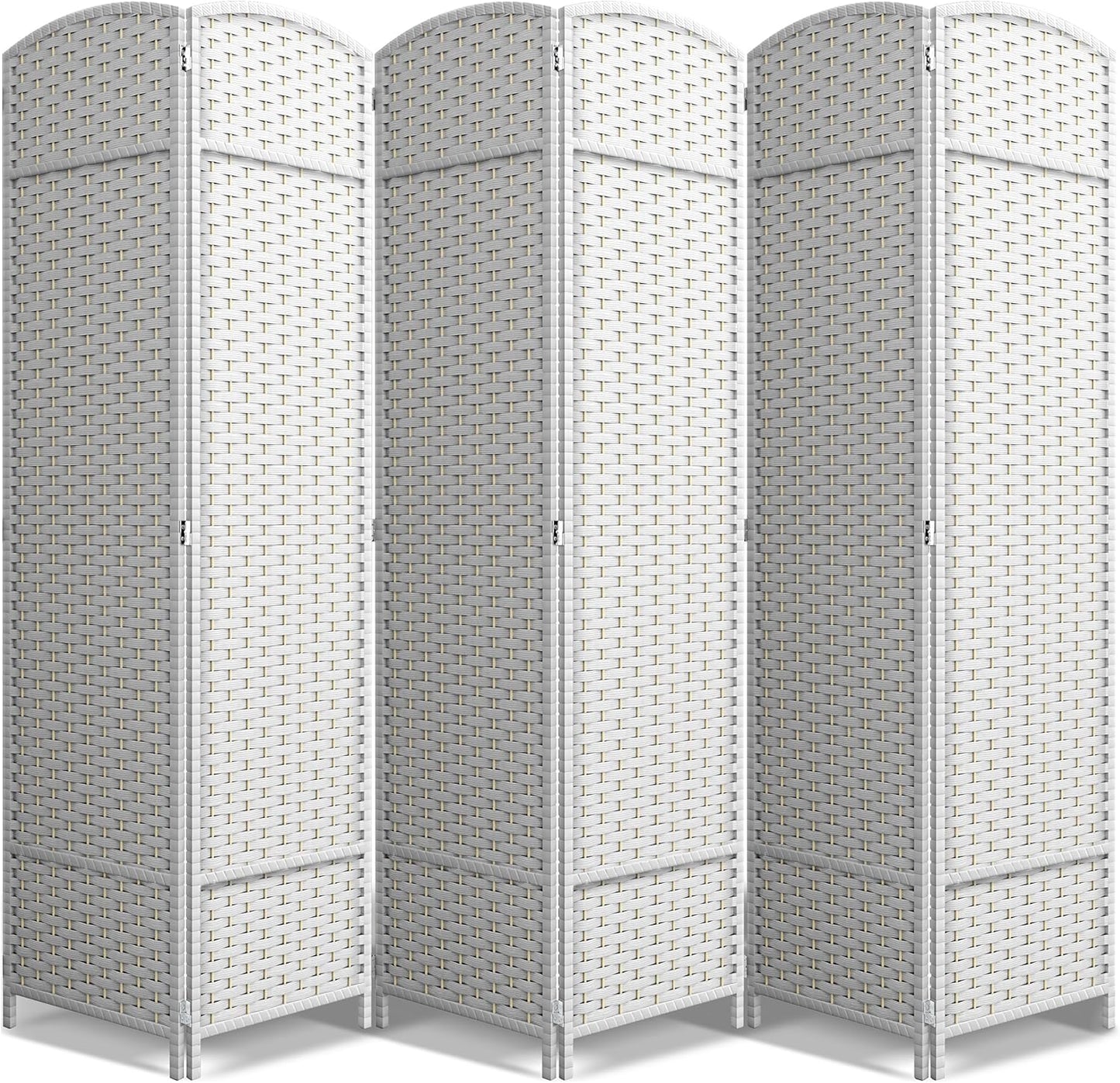 Sorbus 6 Panel Room Divider - Stylish Privacy Screen Solution