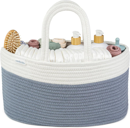 Comfy Cubs Rope Diaper Caddy Organizer for Stylish Baby Storage
