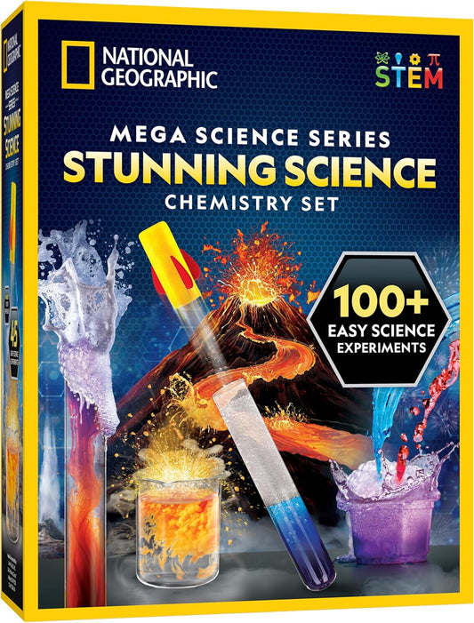 STEM Chemistry Kit - 100+ Experiments, Fun for Kids 8-12