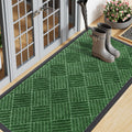 59x23 Green Front Door Mat - Heavy Duty Outdoor Dirt Trap