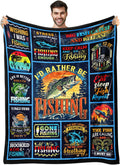 Fishing Gifts for Men Throw Blanket 60x50 - Cozy Outdoor Companion