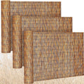Bamboo Privacy Screen 4 x 16.4 ft Reed Fence Roller - Natural Patio