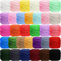 Chunky Chenille Yarn 32 Skeins 1470 Yards - Soft Velvet Plush