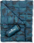 Down Camping Blanket Puffy Packable Lightweight and Warm - Backpacking