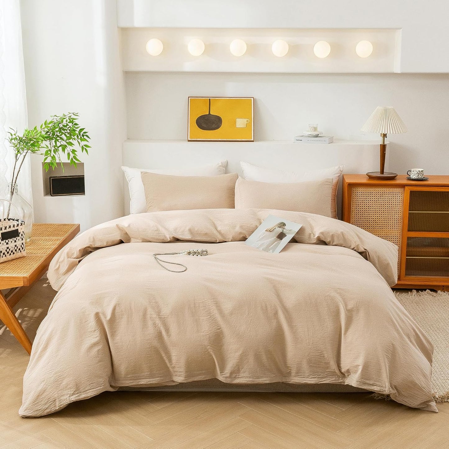 ECOCOTT Duvet Cover Set - Soft Washed Cotton for All Seasons
