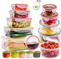 28 PC Large Food Storage Containers with Airtight Lids - Meal Prep Set