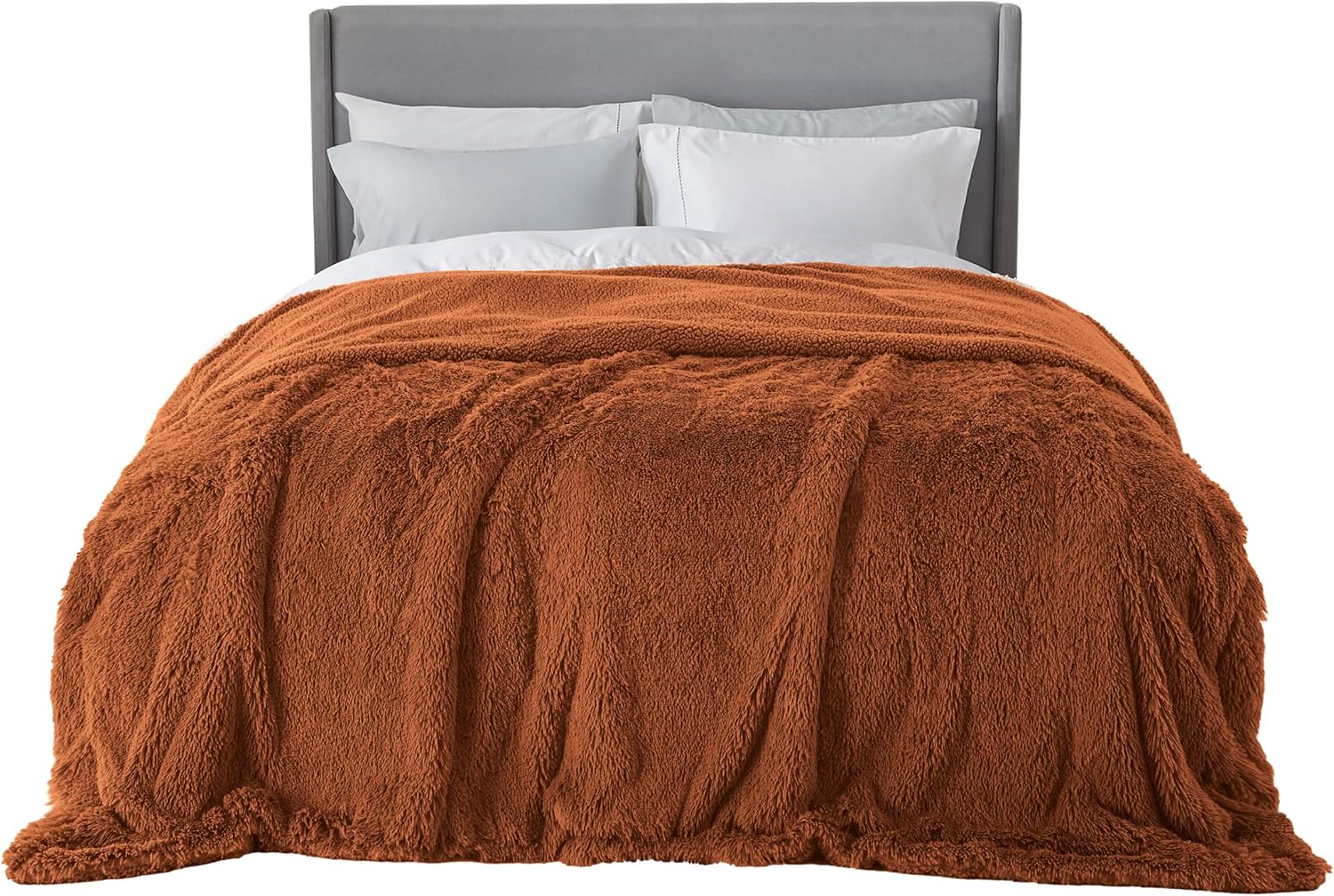 Bedsure GentleSoft Fluffy Burnt Orange King Size Blanket Review