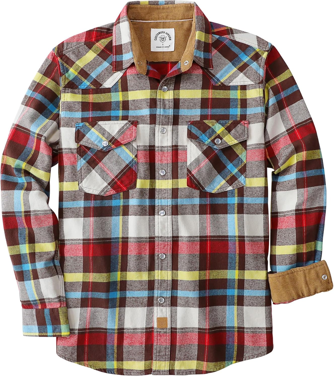 Dubinik Flannel Shirt for Men - Cozy Vintage Cowboy Plaid