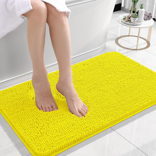 OLANLY Extra Soft Chenille Bath Rugs for Cozy Bathroom Comfort