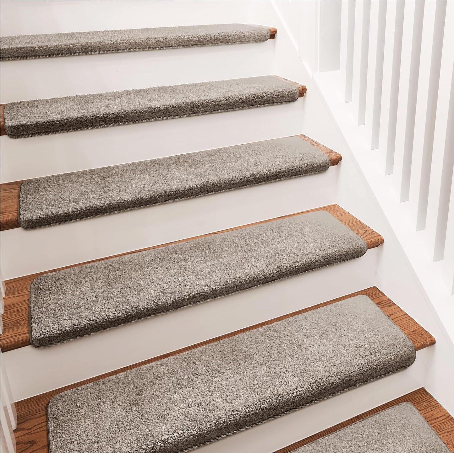 PURE ERA Carpet Stair Treads Ultra Plush Soft Bullnose Protectors