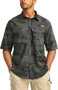 Men's Fishing Shirt Featuring Zipper Pockets for Adventure