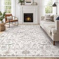 Area Rugs 9x12 for Living Room - Washable Soft Low Pile Vintage Rug