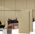 Acoustic Wood Wall Panels 2-Pack 45.3 in x 23.6 in - Reduce Echo & Add