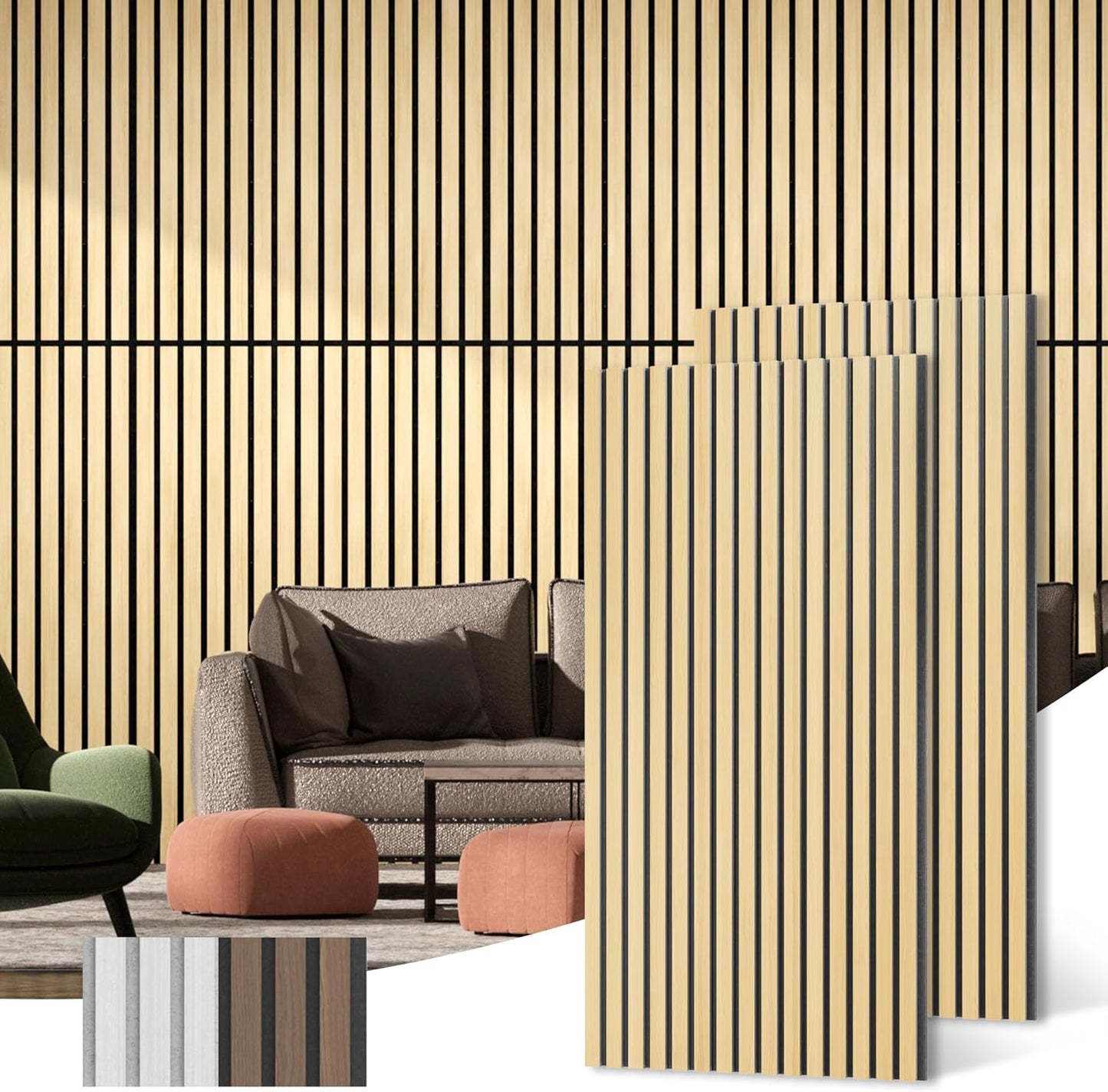 Acoustic Wood Wall Panels for Soundproofing and Decor
