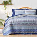Colorful Bohemian Quilt Set King Size - Lightweight Summer Quilt