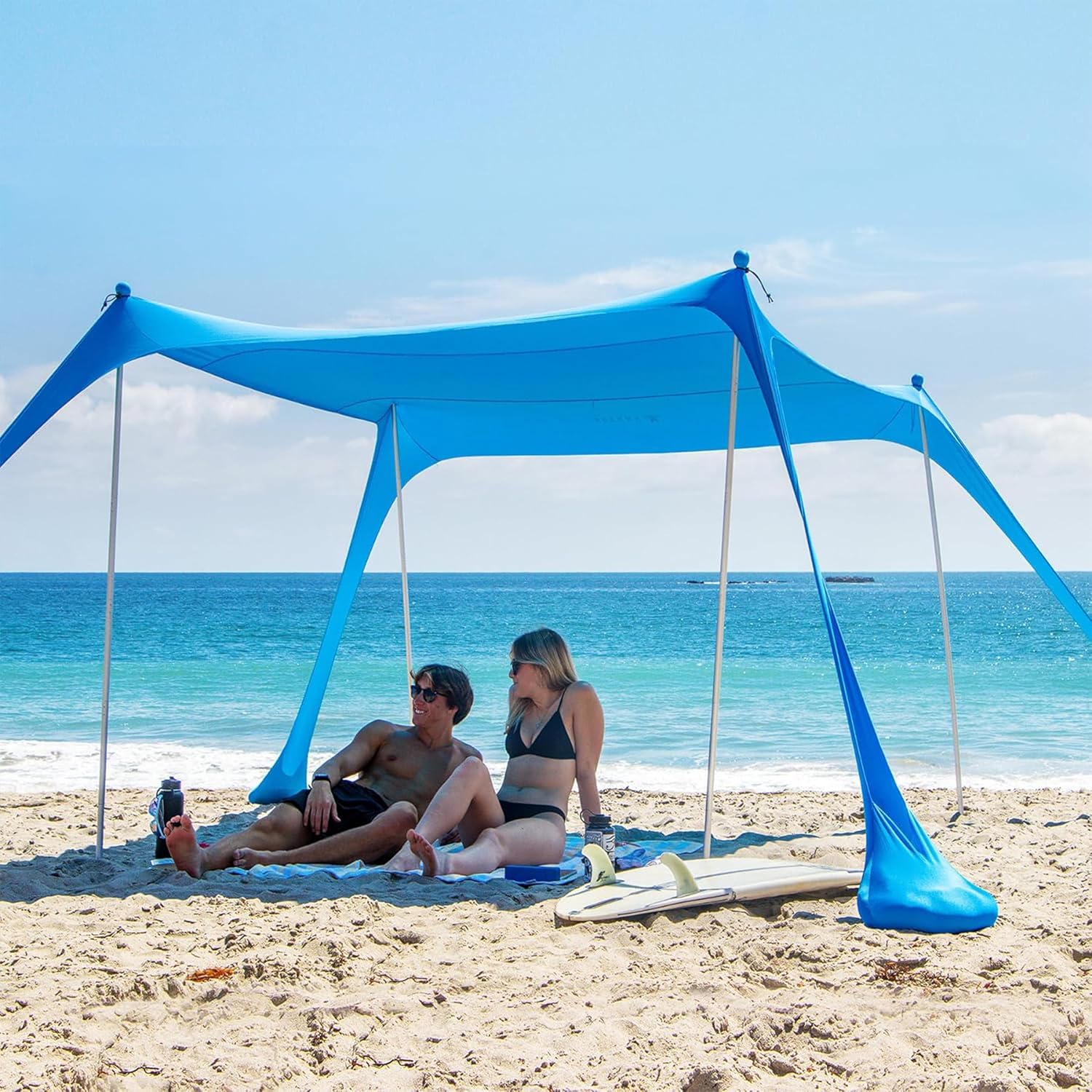 AMMSUN 9x9ft Portable Sun Shelter - UPF50+ Protection
