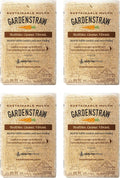 GardenStraw 3 cu ft Pack of 4 - Water-Saving Wheat Straw Mulch