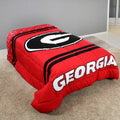 College Covers Everything Comfy Georgia Bulldogs Reversible Queen