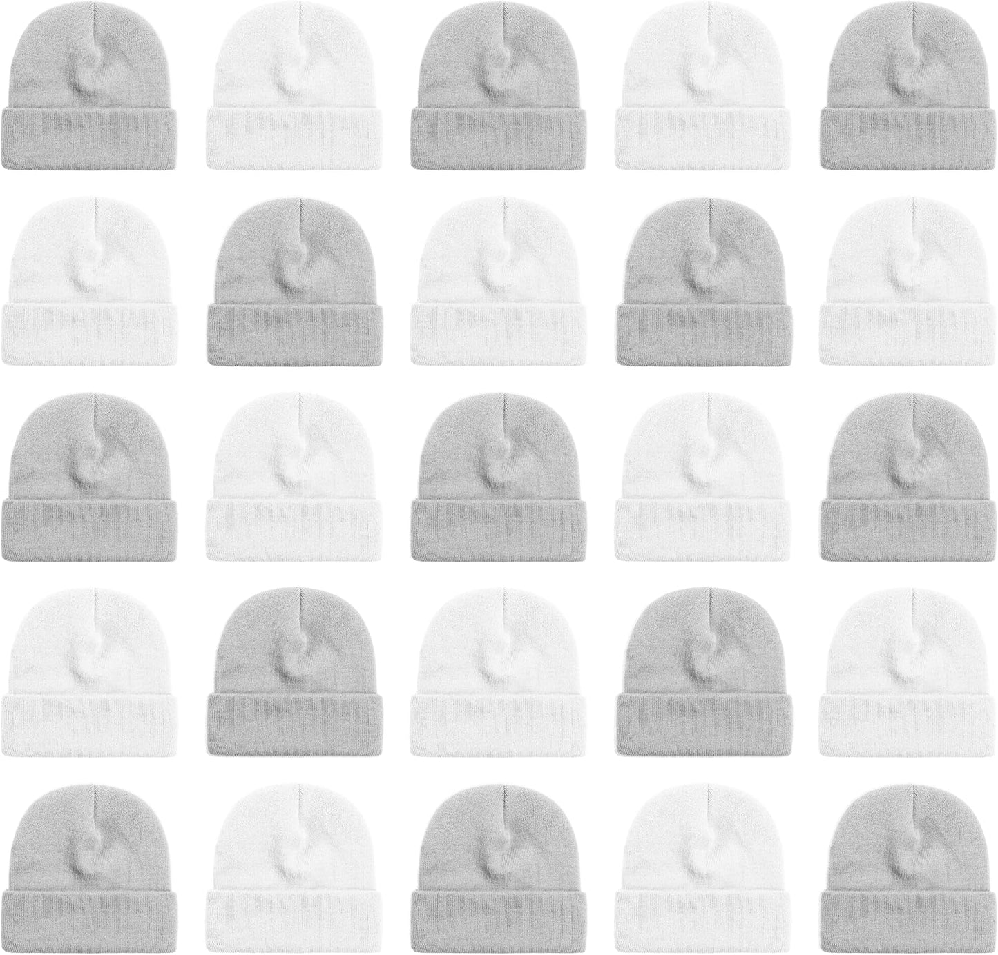 25 Pack Winter Beanie Hats for Ultimate Cold Weather Comfort
