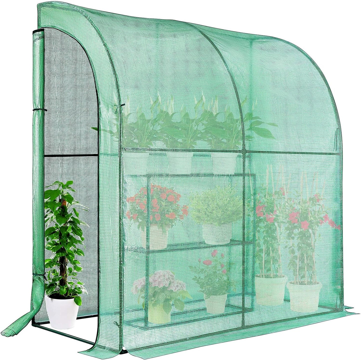 VIVOSUN Lean-to Greenhouse: Portable Compact Garden Shelter