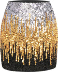 Sequin Skirt Sparkle Stretchy Bodycon Mini - Night Out Ready Shoes