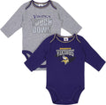Gerber Baby NFL Team 2 Pack Long Sleeve Onesie Bodysuit - Team Pride