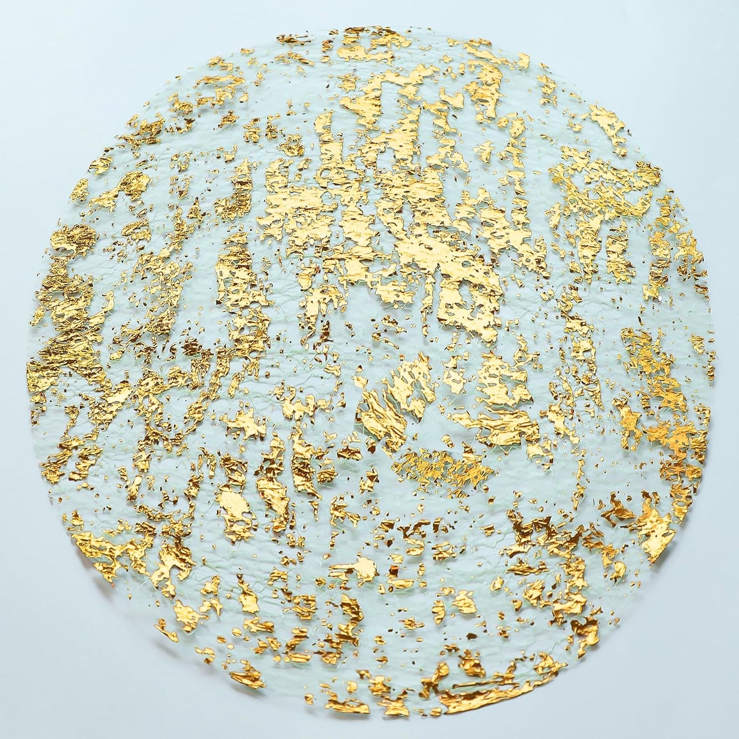 Set of 12 Gold Foil Placemats - Elegant Table Decor