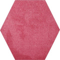 Pet Friendly Solid Color Area Rug Pink 6ft Hexagon - Soft, Stain