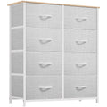 Fabric 8-Drawer Tall Dresser - Space-Saving Storage for Small Rooms