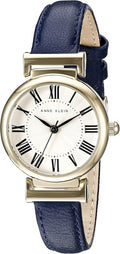 Anne Klein Women's Leather Strap Watch - Classic Readable Design