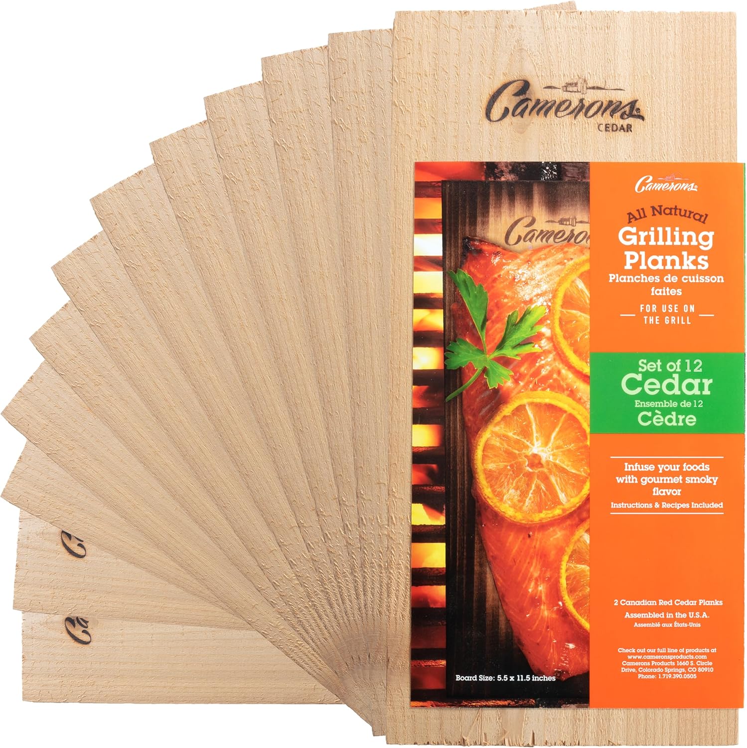 Cedar Grilling Planks - Premium Natural Wood for BBQ Flavor