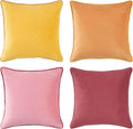 MONDAY MOOSE Decorative Throw Pillow Covers Set of 4 Velvet