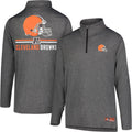 Ultra Game NFL Official Super Soft Quarter Zip Long Sleeve T-Shirt are