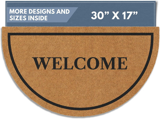 Natural Coco Coir Doormat for Front Door & Outdoor Entry