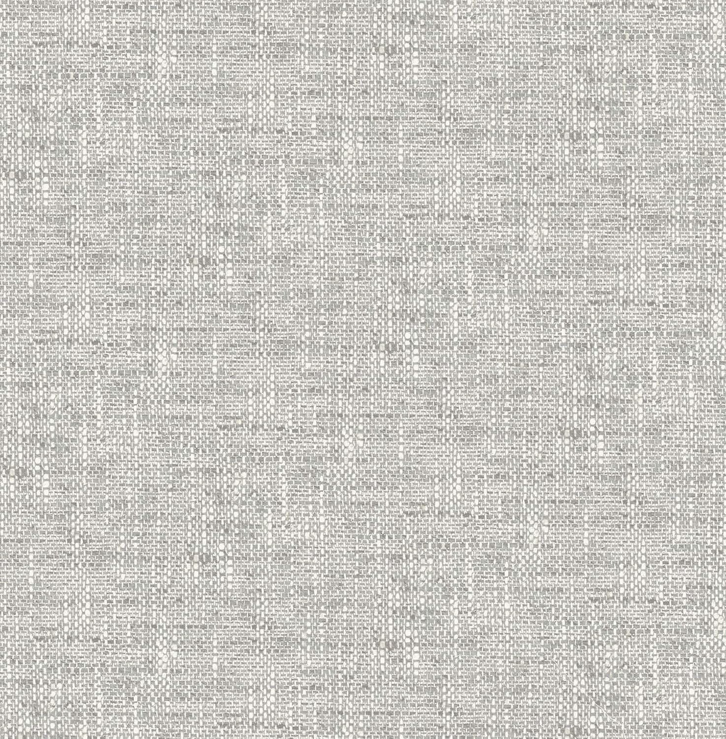 NuWallpaper NU2873 Poplin Texture Peel & Stick Wallpaper Grey
